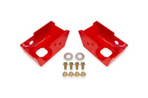 Ford Bronco Skid Plates - Rear - BMR Suspension - Rear Shock Mount - Red - `21-`27